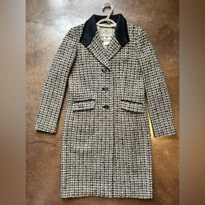 Etro- Wool Tweed midlength coat- Italian designer